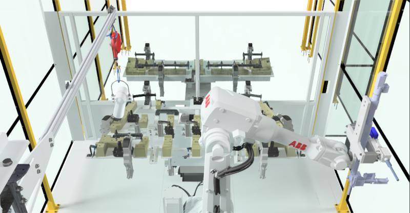 Estação Robotizada para Parafusamento e Soldagem Ultrassônica