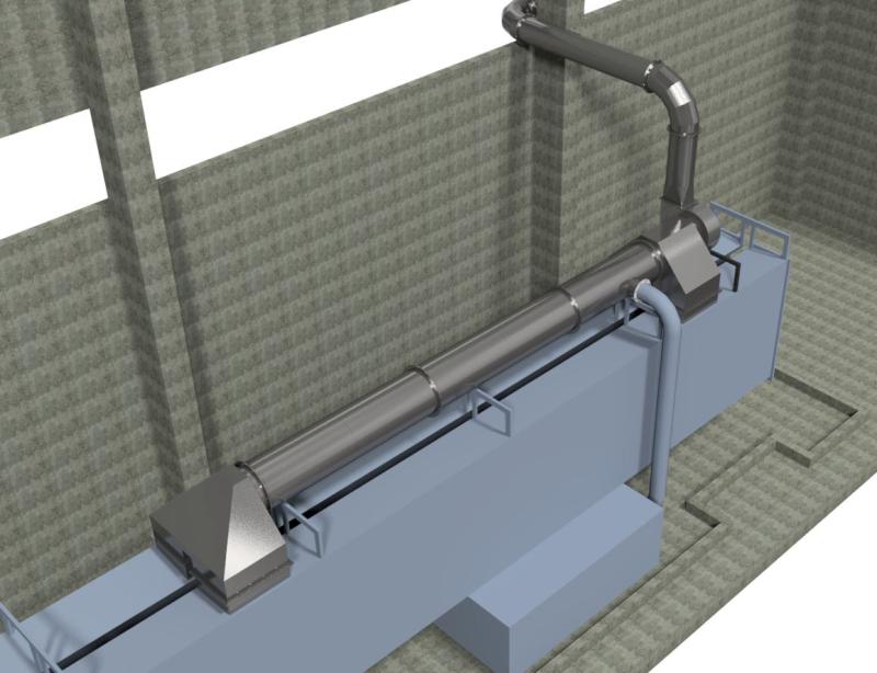 Projeto de Exaustão para Cabine de Limpeza de Peças com banho de Fosfato de Ferro